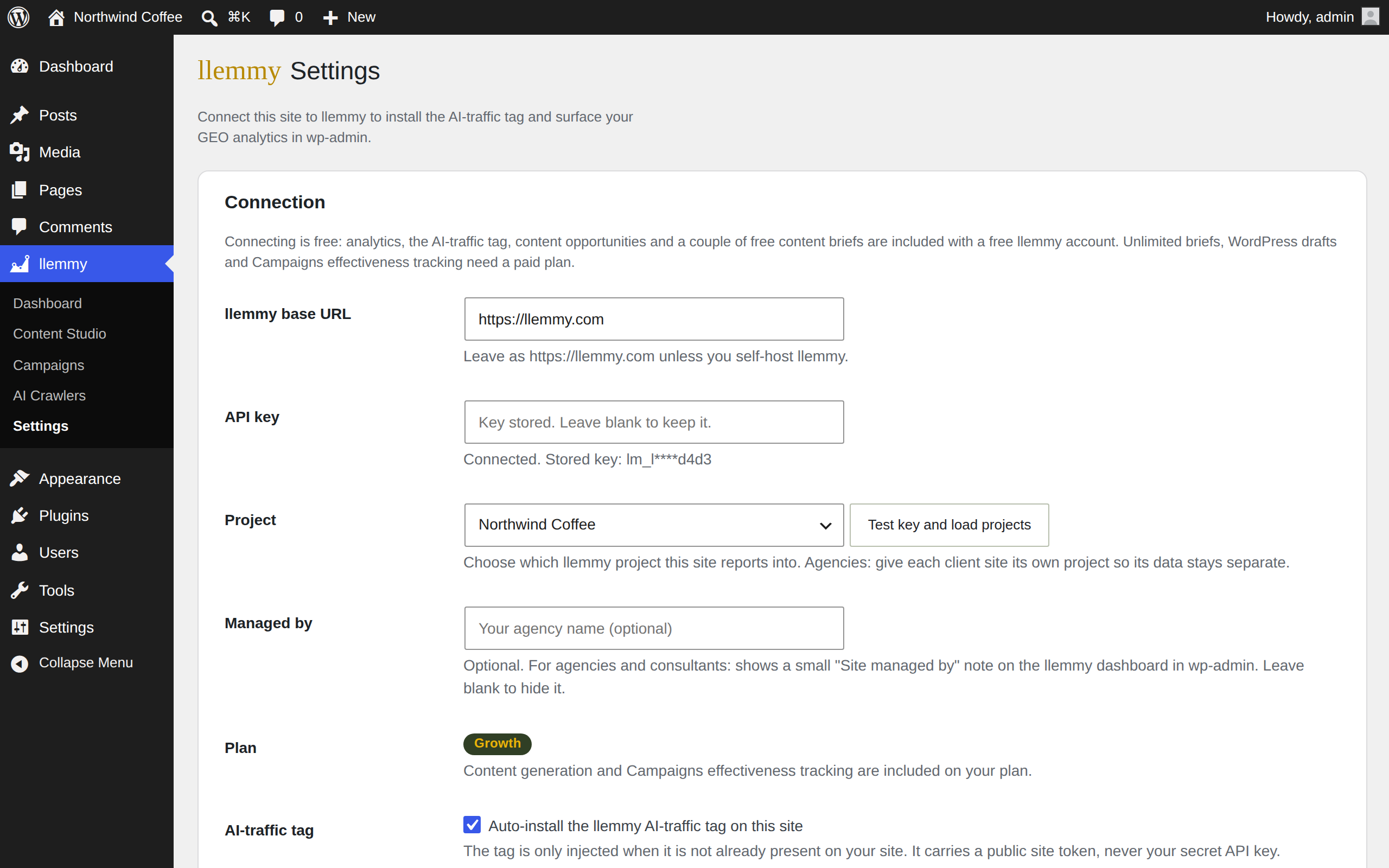 llemmy WordPress plugin screenshot 5